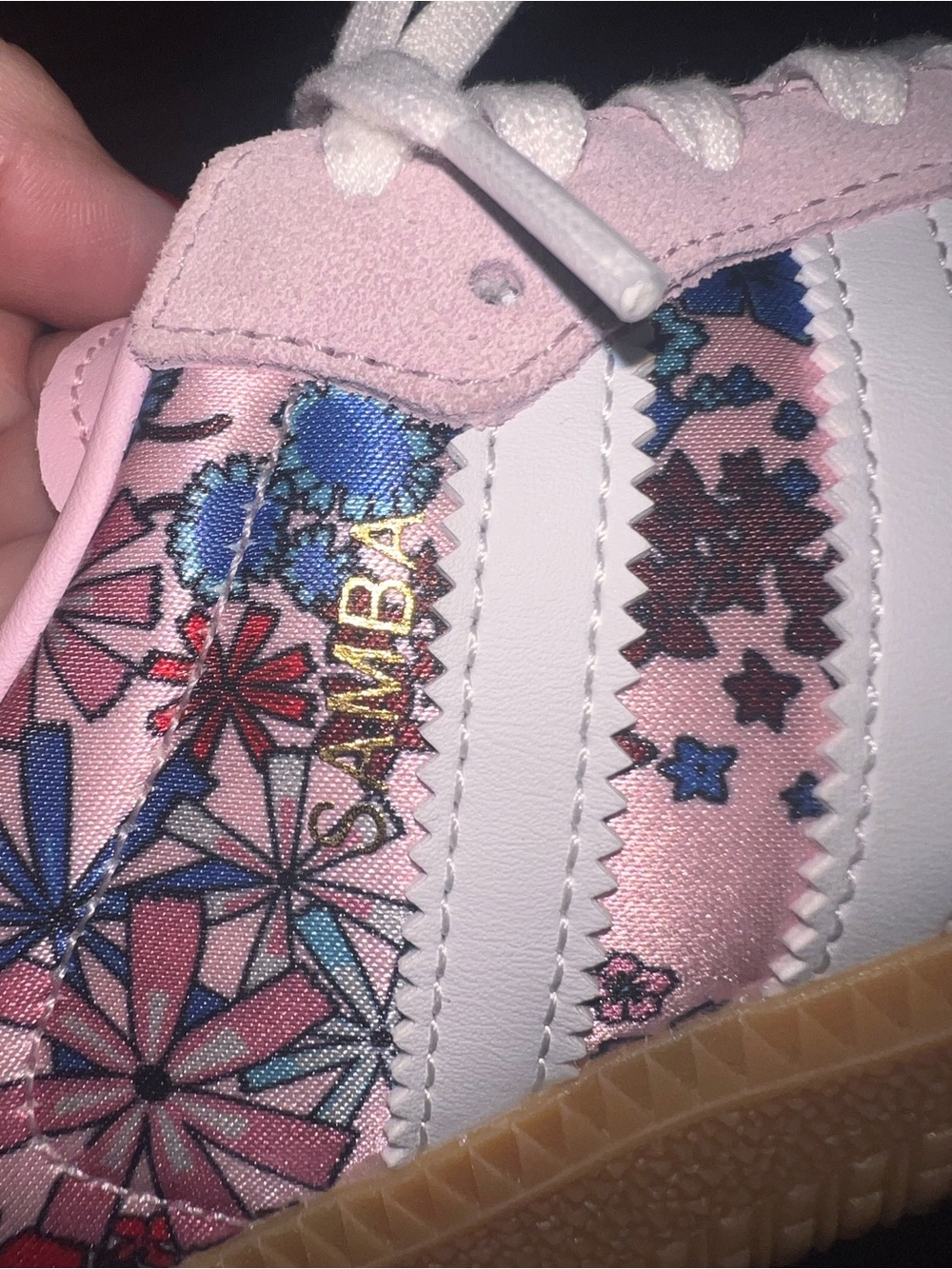 Adidas Liberty London Pink Floral Sneakers - size 8.5 - Picture 9 of 10